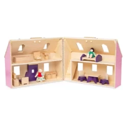 Melissa & Doug Fold And Go Wooden Dollhouse With 2 Dolls And Wooden Furniture 12 Melissa & Doug Fold And Go Wooden Dollhouse With 2 Dolls And Wooden Furniture -Toy Promotion GUEST 68483091 7716 494e a946 b404f96d2681