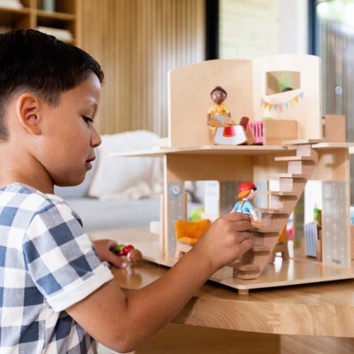 HABA Little Friends Dollhouse City Villa With 10 Pieces Of Furniture 5 HABA Little Friends Dollhouse City Villa With 10 Pieces Of Furniture - Image 3