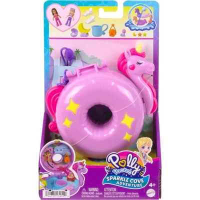 Polly Pocket Sparkle Cove Adventure Unicorn Floatie Compact Playset 6 Polly Pocket Sparkle Cove Adventure Unicorn Floatie Compact Playset - Image 4