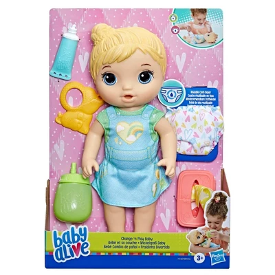 Baby Alive Change 'n Play Baby Doll - Blonde Hair 3 Baby Alive Change 'n Play Baby Doll - Blonde Hair