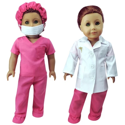 Sophia’s Doll Doctor Scrubs And Lab Coat Set For 18" Dolls 3 Sophia’s Doll Doctor Scrubs And Lab Coat Set For 18" Dolls
