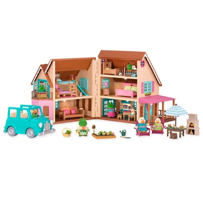 Li'l Woodzeez Toy House With Accessories 127pc - Honeysuckle Hillside Cottage 3 Li'l Woodzeez Toy House With Accessories 127pc - Honeysuckle Hillside Cottage
