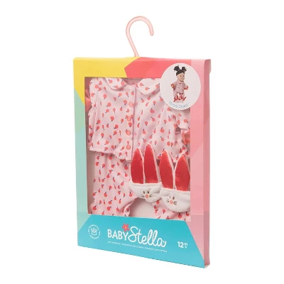 Manhattan Toy Baby Stella Cherry Dream Baby Doll Pajamas For 15" Dolls 5 Manhattan Toy Baby Stella Cherry Dream Baby Doll Pajamas For 15" Dolls - Image 3