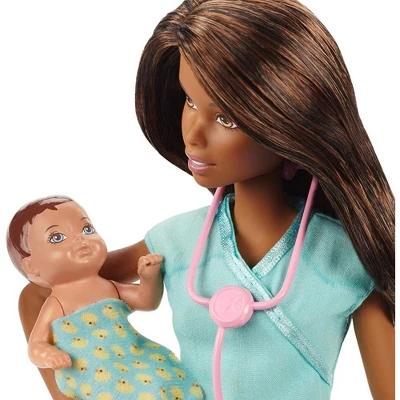 Barbie Baby Doctor Playset With Brunette Doll, 2 Infant Dolls, Exam Table And Accessories 4 Barbie Baby Doctor Playset With Brunette Doll, 2 Infant Dolls, Exam Table And Accessories - Image 2
