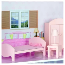 Teamson Kids Fancy Mansion Doll House With 13pcs Furniture -Toy Promotion GUEST 6f7d0ff9 9c02 4288 969b d8588d1e9044