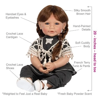 ADORA Toddler Time Doll - Lace, Lace, Baby 6 ADORA Toddler Time Doll - Lace, Lace, Baby - Image 4