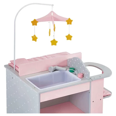 Olivia's Little World - Baby Doll Furniture - Baby Changing Station With Storage (Gray Polka Dots) 7 Olivia's Little World - Baby Doll Furniture - Baby Changing Station With Storage (Gray Polka Dots) - Image 5