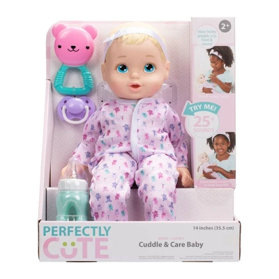 Perfectly Cute Cuddle And Care Baby Doll - Blue Eyes 3 Perfectly Cute Cuddle And Care Baby Doll - Blue Eyes