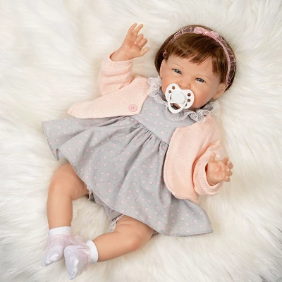 Paradise Galleries Realistic Reborn Toddler Doll Sweetie Pie, 19 Inch, Rooted Hair And Magnetic Pacifier, 7-Piece Baby Doll Gift Set 3 Paradise Galleries Realistic Reborn Toddler Doll Sweetie Pie, 19 Inch, Rooted Hair And Magnetic Pacifier, 7-Piece Baby Doll Gift Set
