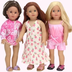 Sophia’s Pineapple Print Maxi Dress For 18" Dolls, Ivory -Toy Promotion GUEST 7b8861ea 887e 424e b194 7a20d3fc4001