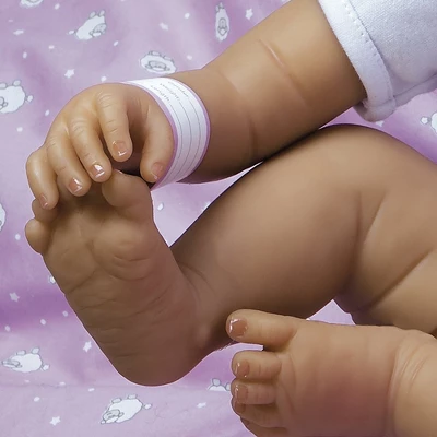 Paradise Galleries Real Life Baby Doll The Princess Has Arrived. 20 Inch Reborn Baby Girl Crafted In Silicone - Like Vinyl & Weighted Cloth Body 11 Paradise Galleries Real Life Baby Doll The Princess Has Arrived. 20 Inch Reborn Baby Girl Crafted In Silicone - Like Vinyl & Weighted Cloth Body - Image 9