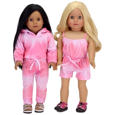 Sophia’s Tie Dye Romper For 18" Dolls, Pink 5 Sophia’s Tie Dye Romper For 18" Dolls, Pink - Image 3
