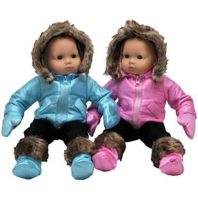 The Queen's Treasures 15" Baby Doll Clothes Set Of Two Winter Outerwear 5 The Queen's Treasures 15" Baby Doll Clothes Set Of Two Winter Outerwear - Image 3