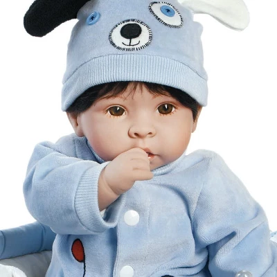 Paradise Galleries Reborn Baby Doll Boy "Finn & Sparky" Boy Baby Doll. 17" Weighted Realistic Doll With 9 Baby Doll Accessories. Age 3+ 4 Paradise Galleries Reborn Baby Doll Boy "Finn & Sparky" Boy Baby Doll. 17" Weighted Realistic Doll With 9 Baby Doll Accessories. Age 3+ - Image 2