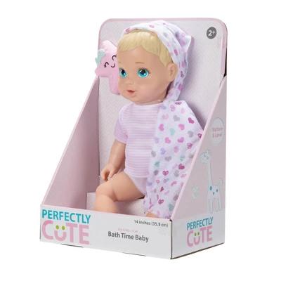 Perfectly Cute Bathtime Baby Doll - Blonde Hair 5 Perfectly Cute Bathtime Baby Doll - Blonde Hair - Image 3