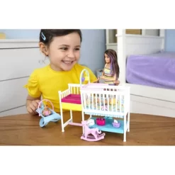 Barbie Skipper Babysitters Inc Nap 'n' Nurture Nursery Dolls And Playset
