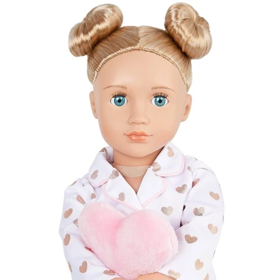Our Generation Serenity With Heart Polka Dot Pajama Outfit 18" Slumber Party Doll 3 Our Generation Serenity With Heart Polka Dot Pajama Outfit 18" Slumber Party Doll