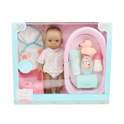 Madame Alexander Small Wonder 14" Baby Doll Bath Set - Brown Eyes 7 Madame Alexander Small Wonder 14" Baby Doll Bath Set - Brown Eyes - Image 5