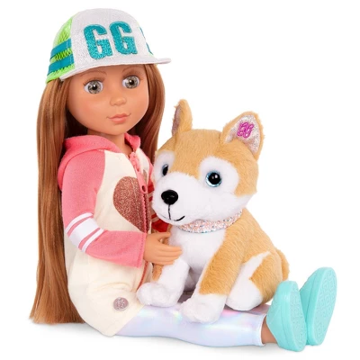 Glitter Girls Tavi With Dog Plush Nougat 14" Doll & Pet Set 6 Glitter Girls Tavi With Dog Plush Nougat 14" Doll & Pet Set - Image 4