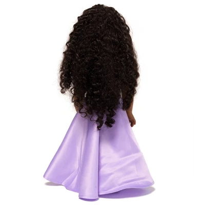 I'M A GIRLY Jasmine 18" Fashion Doll With Brunette Curly Interchangeable Wig To Style 4 I'M A GIRLY Jasmine 18" Fashion Doll With Brunette Curly Interchangeable Wig To Style - Image 2