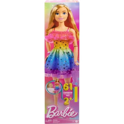 Barbie 28" Large Doll With Blond Hair And Rainbow Dress 7 Barbie 28" Large Doll With Blond Hair And Rainbow Dress - Image 5