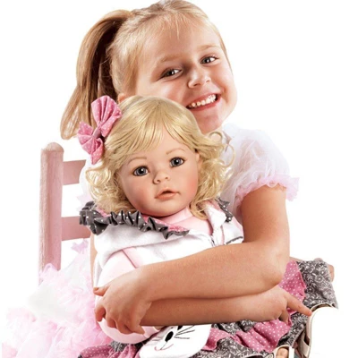 Adora Realistic Baby Doll The Cat's Meow Toddler Doll - 20 Inch, Soft CuddleMe Vinyl, Light Blonde Hair, Blue Eyes 3 Adora Realistic Baby Doll The Cat's Meow Toddler Doll - 20 Inch, Soft CuddleMe Vinyl, Light Blonde Hair, Blue Eyes