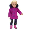 Sophia's - 18" Doll - Fuchsia Peacoat, Star Print Leggings & Hot Pink Ankle Boots 2 Sophia's - 18" Doll - Fuchsia Peacoat, Star Print Leggings & Hot Pink Ankle Boots -Toy Promotion GUEST 980b544d f670 4d1d 879c 83a4e12c884c