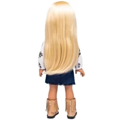 I'M A GIRLY Zoe 18" Fashion Doll With Golden Blonde Interchangeable Wig To Style
