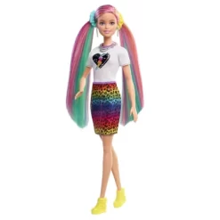 Barbie Leopard Rainbow Hair Doll - Rainbow Skirt -Toy Promotion GUEST 9ff0abef f776 4d20 a00a d44ca011f96b