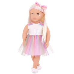 Our Generation Iris 18" Fashion Doll With Rainbow Dress -Toy Promotion GUEST a1344952 d7d9 4cf2 9b59 5e46052840ff