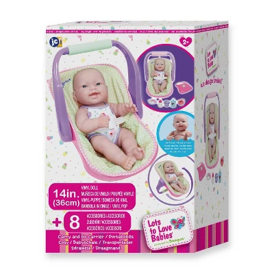 JC Toys Lots To Love 14" Baby Doll With Carrier 8 JC Toys Lots To Love 14" Baby Doll With Carrier - Image 6