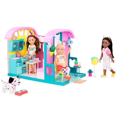Glitter Girls Caravan Home Dollhouse & Furniture Playset For 14" Dolls 4 Glitter Girls Caravan Home Dollhouse & Furniture Playset For 14" Dolls - Image 2