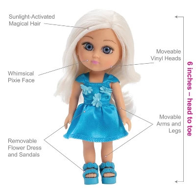 Adora Fairy Garden Friends - 6 Inch Interactive Doll With Magical Hair - Bluebell 5 Adora Fairy Garden Friends - 6 Inch Interactive Doll With Magical Hair - Bluebell - Image 3