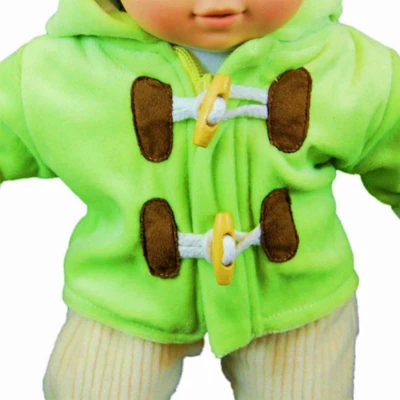 The Queen's Treasures 15 Inch Baby Doll Clothes Green & Cream Overalls Set 6 The Queen's Treasures 15 Inch Baby Doll Clothes Green & Cream Overalls Set - Image 4