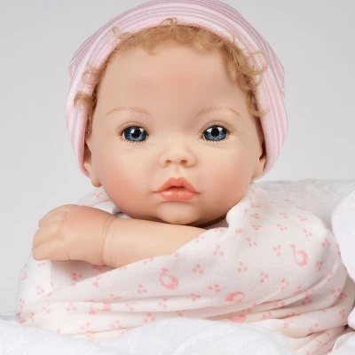 Paradise Galleries Realistic Newborn Doll - Forever Yours Golden, 7-Piece Reborn Doll Gift Set With Magnetic Pacifier 4 Paradise Galleries Realistic Newborn Doll - Forever Yours Golden, 7-Piece Reborn Doll Gift Set With Magnetic Pacifier - Image 2
