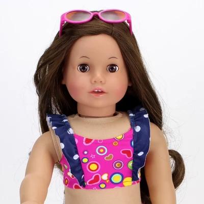 Sophia’s 18" Doll Swimsuit Set, Hot Pink 4 Sophia’s 18" Doll Swimsuit Set, Hot Pink - Image 2