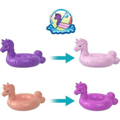 Polly Pocket Sparkle Cove Adventure Unicorn Floatie Compact Playset 4 Polly Pocket Sparkle Cove Adventure Unicorn Floatie Compact Playset - Image 2