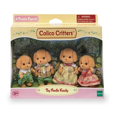 Calico Critters Toy Poodle Family 3 Calico Critters Toy Poodle Family