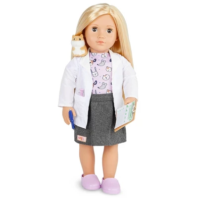 Our Generation Noemie With Plush Hamster 18" Pet Care Vet Doll 4 Our Generation Noemie With Plush Hamster 18" Pet Care Vet Doll - Image 2
