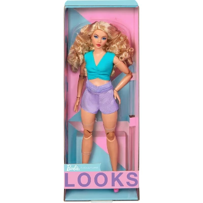 Barbie Looks Doll With Blonde Hair And Purple Shorts 7 Barbie Looks Doll With Blonde Hair And Purple Shorts - Image 5