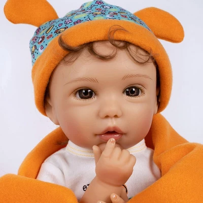 Paradise Galleries Reborn Baby Doll Boy Puppy Love, Magnetic Pacifier, Rooted Hair, 19 Inch Doll Made In SoftTouch Vinyl 4 Paradise Galleries Reborn Baby Doll Boy Puppy Love, Magnetic Pacifier, Rooted Hair, 19 Inch Doll Made In SoftTouch Vinyl - Image 2