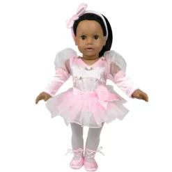 Sophia’s 5 Piece Ballet Recital Costume Set For 18'' Dolls, Pink