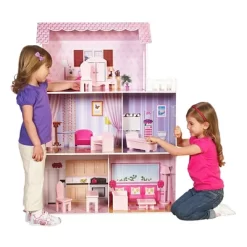 Teamson Kids Fancy Mansion Doll House With 13pcs Furniture -Toy Promotion GUEST b7d13b39 cf43 46d4 9438 26f0711189a4