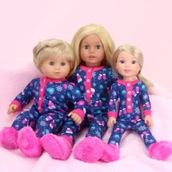 Sophia’s One Piece Winter Pajamas And Slippers For 14.5" Dolls, Blue/Hot Pink -Toy Promotion GUEST b8f38b04 cd96 422e 9343 b15c0c694350