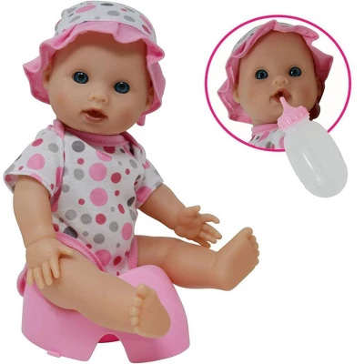 The New York Doll Collection 12 Inch Drink And Wet Potty Training Baby Doll 3 The New York Doll Collection 12 Inch Drink And Wet Potty Training Baby Doll
