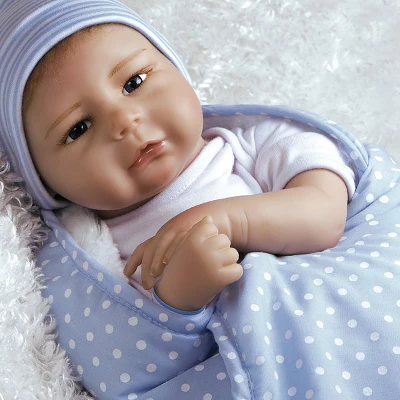 Paradise Galleries Silicone Vinyl Reborn Baby Boy, 20 Inch Newborn Baby Bundles: All The Ladies Love Me, 7-Piece Ensemble 7 Paradise Galleries Silicone Vinyl Reborn Baby Boy, 20 Inch Newborn Baby Bundles: All The Ladies Love Me, 7-Piece Ensemble - Image 5