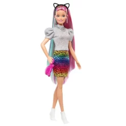 Barbie Leopard Rainbow Hair Doll - Rainbow Skirt -Toy Promotion GUEST c21be626 d51a 48fc bf88 db337e23b650