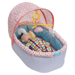Manhattan Toy Stella Collection Soft Baby Doll Crib With Removable Canopy And Mobile For 12" To 15" Baby Dolls -Toy Promotion GUEST c5713947 c374 4136 8b6a 1eccacbdb994