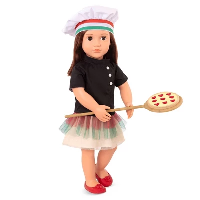 Our Generation Posable 18" Pizza Chef Doll With Storybook - Francesca 4 Our Generation Posable 18" Pizza Chef Doll With Storybook - Francesca - Image 2