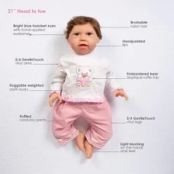 Paradise Galleries "Cuddle Bear Bella" Real Baby Doll. 21" Weighted Reborn Baby Doll With 5-Piece Baby Doll Clothes Set. Age 3+ 12 Paradise Galleries "Cuddle Bear Bella" Real Baby Doll. 21" Weighted Reborn Baby Doll With 5-Piece Baby Doll Clothes Set. Age 3+ -Toy Promotion GUEST cb0ed74d 2c54 42d7 8049 d0bbb8a2f4f7